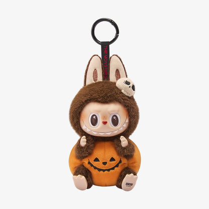 POP LABUBU Happy Halloween Party Series-Sitting Pumpkin Vinyl Plush Pendant